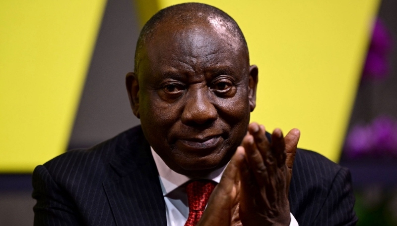 Le président sud-africain Cyril Ramaphosa à Rio de Janeiro, au Brésil, le 17 novembre 2024.