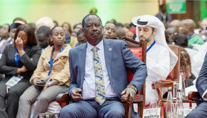 Raila Odinga au premier sommet africain pour le climat, à Nairobi, le 5 septembre 2025.