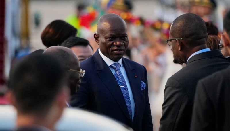 Le président de la transition gabonaise, Brice Clotaire Oligui Nguema, en septembre 2024, à Pékin.