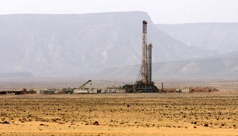 Un puits de pétrole dans le Sud-Ouest libyen, en 2020.