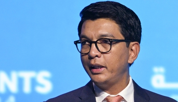 Andry Rajoelina au Sommet mondial des gouvernements, à Dubaï, le 13 février 2024.