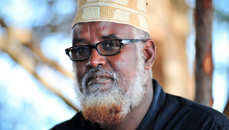 Le sheikh Ahmed Madobe à Kismaayo, dans le sud de la Somalie, en 2012.