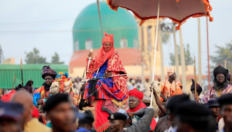 Sanusi Lamido Sanusi, émir de Kano, dans le nord du Nigeria, lors du festival du Durbar, le 2 septembre 2017.