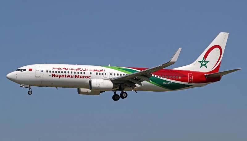 Un Boeing de la Royal Air Maroc à Barcelone, en Espagne, le 12 avril 2024.