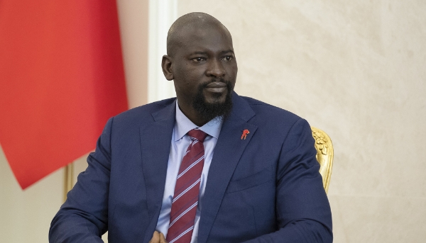 Le président guinéen, Mamady Doumboya, le 3 juin 2023, à Ankara, en Turquie.