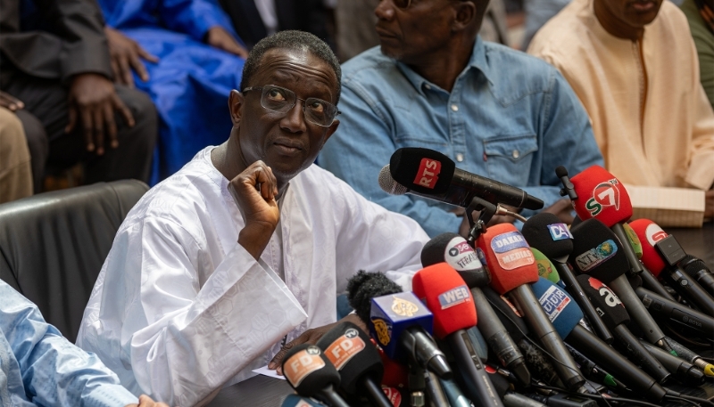 L'ancien premier ministre sénégalais Amadou Ba, à Dakar, le 25 mars 2024. 