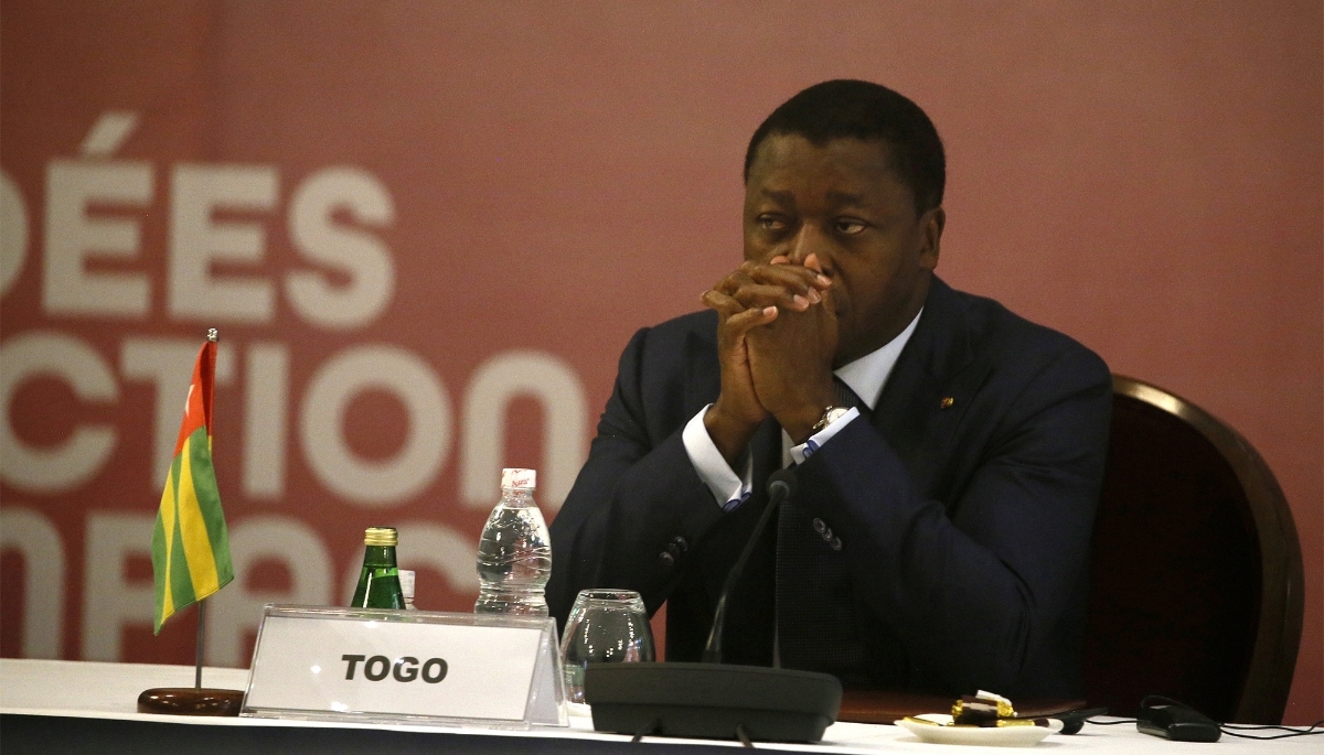 Le président togolais, Faure Gnassingbé, à Abidjan, en juillet 2021.