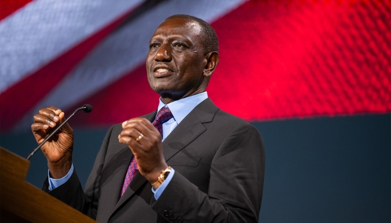 Le président kényan, William Ruto, à Washington, le 24 mai 2024.