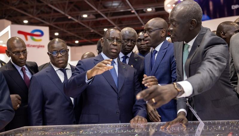 Macky Sall, en juillet 2023, lors du forum Investir au Sénégal à Dakar.