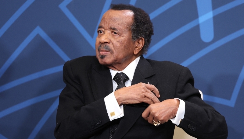 Paul Biya, président du Cameroun, lors du sommet des dirigeants des États-Unis et de l'Afrique, le 13 décembre 2022 à Washington.