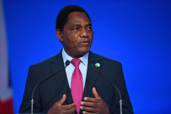 Le président zambien Hakainde Hichilema.