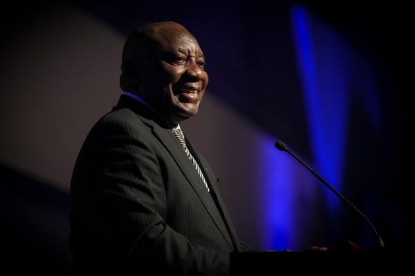 Le président sud-africain Cyril Ramaphosa, au Cap, le 6 décembre 2022.