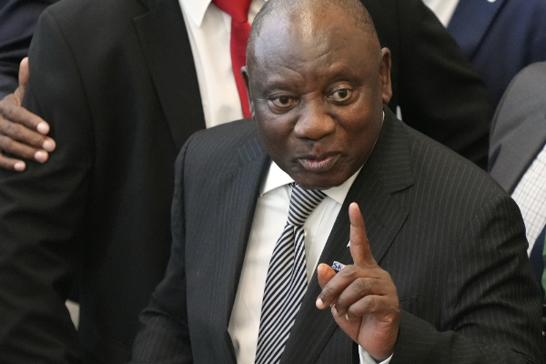 Le président sud-africain Cyril Ramaphosa.