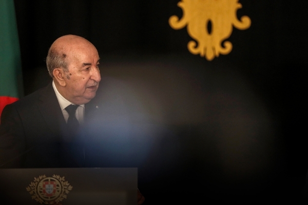 Le président algérien Abdelmadjid Tebboune, à Lisbonne, le 23 mai 2023.