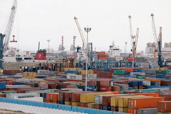 Le port de Radès, Tunis.